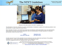 Tablet Screenshot of newtguidelines.com